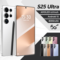 Smartphone S25 Ultra 5G, appareil photo arrière 200MP, écran HD+ 6,8'', 16 Go + 1 To, Android 15, double carte SIM
