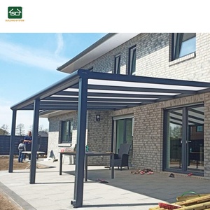Couverture de patio approuvée CE abris de jardin <span class=keywords><strong>terrasse</strong></span> aluminium jardin patio toit étanche mural aluminium terrassenberdachung - Product Image 2