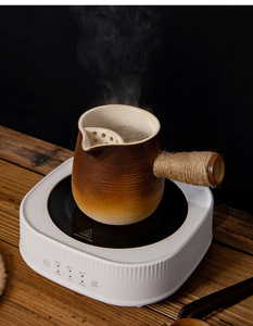 กาน้ำชา/<span class=keywords><strong>กาแฟ</strong></span>/นม แบบพกพา สไตล์วินเทจ ตุรกี/อาหรับ/โมร็อกโก ทำมือจาก<span class=keywords><strong>ดิน</strong></span>เผา ขนาด 460 มล. 500 มล. 950 มล. พร้อมฝาและที่กรองชา - Product Image 3