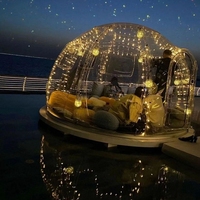 Prix bon marché grande tente à bulles gonflable en dôme de fête en plein air petite tente en Polycarbonate Camping Igloo tente à bulles dôme de jardin