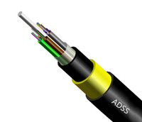 Cable ADSS G652d 6 48 Hilos 24 12 Thread Cable aéreo monomodo De Fibra Adss Cable de fibra óptica Roll