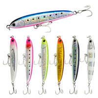 Leurres de pêche au crayon d'eau salée 105mm 40g appâts coulants leurre de pêche à la traîne pour la pêche en mer Gt leurre de thon
