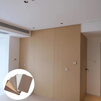 Panneau mural flexible en feuille de carbone cristallin / fibre de charbon de bois, placage de bois de bambou carbonisé