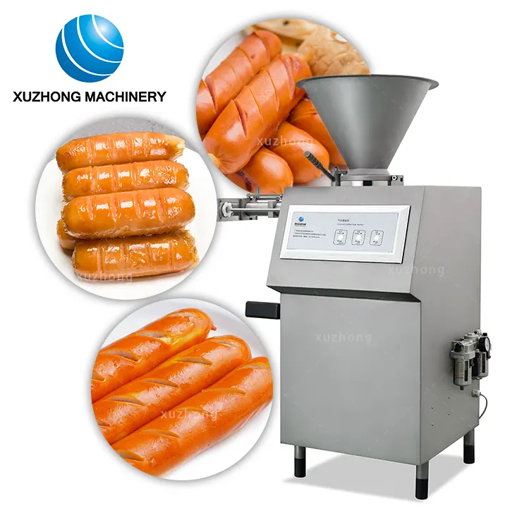 Automatische quantitative Wurst herstellungs maschine Hot Dog Wurst hersteller Maschine Wurst, die Fleisch produkt herstellungs maschinen verbindet