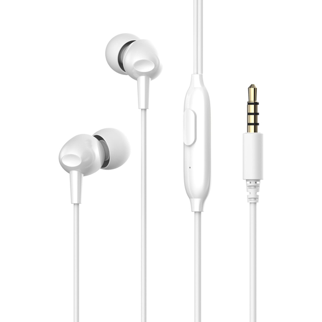 Havit E48P Headphones Sport Stereo Metal Bass Earphones Wired Headphones with Microphone 3.5mm Earphone