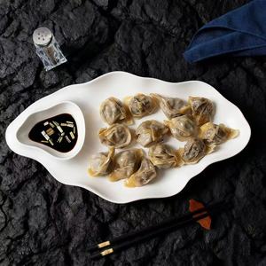 Assiette en céramique personnalisée moderne, vaisselle raffinée et artistique pour les fêtes, pour les restaurants, les hôtels, les plats froids célèbres sur <span class=keywords><strong>Internet</strong></span> - Product Image 2