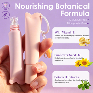 Gloss à lèvres brillant non collant avec tube souple pour filles, enrichi en <span class=keywords><strong>vitamine</strong></span> E, pigmenté, couleur nude - Product Image 3