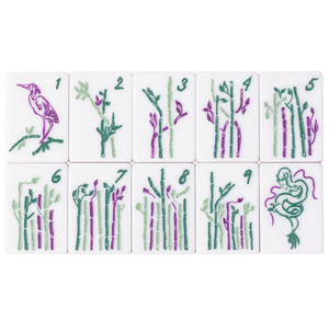 Jeu de Mahjong Vert Marbre Américain, 160 Pièces, Mini Tuiles de Mahjong en Acrylique de Luxe Gravées, 3 Couches, Nouveau Modèle Oh My World - Product Image 4