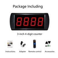 [GANXIN]3 pouces 4 chiffres LED compte à rebours fonction compteur numérique espaces intérieurs compteur de visiteurs utilisation de la zone scénique