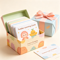 Jeu de cartes éducatif personnalisé avec impression de dessins animés, jeu de mémoire pour enfants, cadeaux d'apprentissage