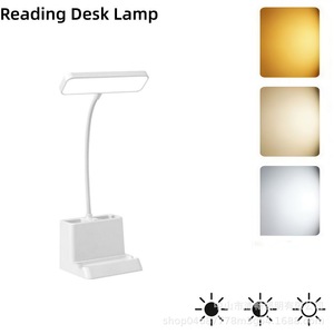 Lámpara de Escritorio LED Xiao Nengliang, 3 Colores, Regulable, Recargable, con Portalápices, Luz de Estudio para Dormitorio, Protección Ocular - Product Image 5