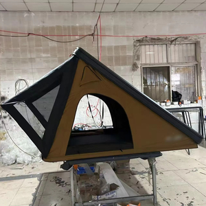Custom Ultra Thin Hard Car Roof Top Tent Aluminum Hardtop One Bedroom Insulated Canvas Four-season Quick <b>Ladder</b> - Product Image 1