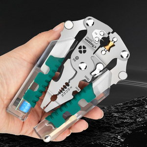 Alicates Pelacables manuales multifuncionales Cortador Pelacables <span class=keywords><strong>para</strong></span> <span class=keywords><strong>electricista</strong></span> - Product Image 1