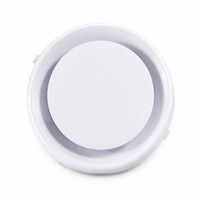 Diffuseur de plafond rond DCD-200i avec isolation en ABS, anti-condensation, aérateur à cône réglable pour système CVC