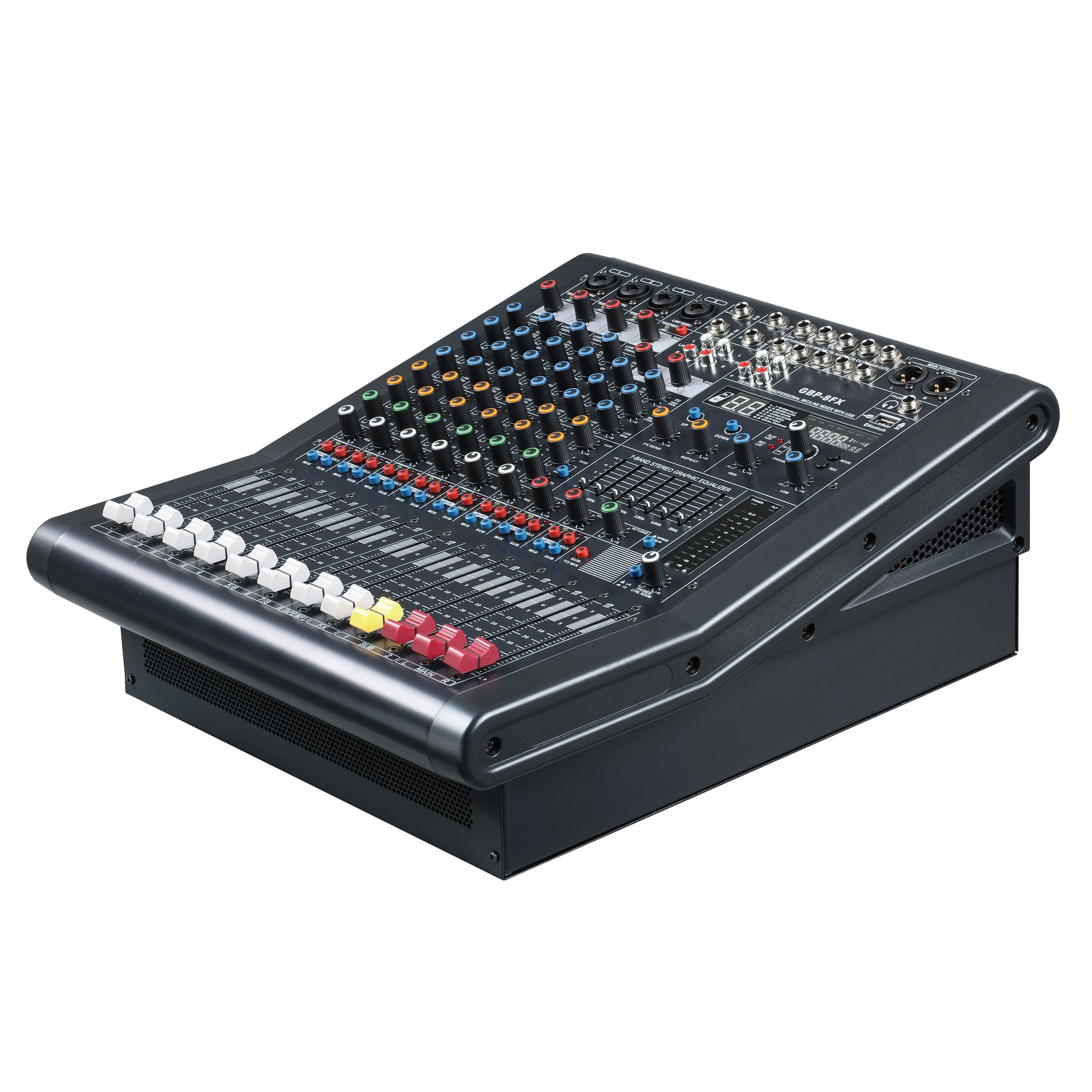 Sistema de pa profissional, de alta qualidade oem 16 canais digital de placa de som console de mistura de áudio console mixer