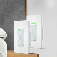 Interrupteur mural intelligent tactile 3 voies certifié ETL FCC CETL avec Wi-Fi, 240V, contrôle via l'application Smart Life, installation facile
