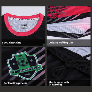 Kit Personalizzato per Squadra di <span class=keywords><strong>Calcio</strong></span> Femminile, Maglia da <span class=keywords><strong>Calcio</strong></span> Personalizzata con <span class=keywords><strong>Pantaloncini</strong></span>, Uniforme Professionale Sublimata per Allenamento Femminile - Product Image 4