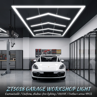 Lampe de plafond LED 6500K personnalisable pour garage et atelier, facile à démonter et à installer, idéale pour exposition automobile