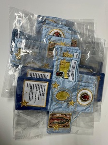 Autel de foi portable fait main, orné d'une croix argentée et d'un motif sacré, reliure de poche catholique cousue à la main – ART RELIGIEUX INTENSIF - Product Image 6