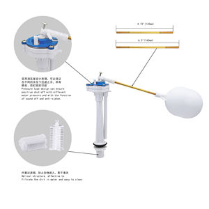 T1207 Wc Cistern Watertank Plastic Float <span class=keywords><strong>Ball</strong></span> <span class=keywords><strong>Cock</strong></span> Vulklep, Plastic Float Ballcock Vulklep Voor Wc Water - Product Image 4
