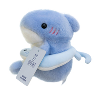 Peluche Kawaii Animaux Marins avec Bouée de Natation, Requin, Dauphin, Phoque en Peluche Douce pour Machines à Griffes et Vente en Gros pour Magasins de Cadeaux