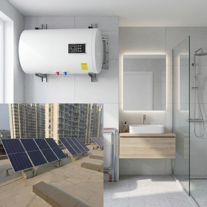 Chauffe-eau électrique photovoltaïque à entraînement direct 60L/80L/100L équipé <span class=keywords><strong>d</strong></span>'un système de <span class=keywords><strong>chauffage</strong></span> électrique double DC-AC - Product Image 2