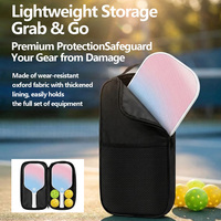 Ensemble de raquettes de pickleball en fibre de carbone T700 personnalisé avec dégradé de couleurs, noyau en nid d'abeille en polypropylène de 16 mm