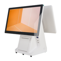 Usine 15.6 pouces Windows caisse enregistreuse Full Hd Pos tout en un système avec écran secondaire de 11.6 pouces système Pos pour petites entreprises