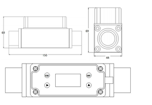 Medidor de flujo de masa de Gas térmico Modbus Rs485, dispositivo con interfaz roscada, varios Gases de limpieza, Chip Mems Dn15 Dn20 G1/2 - Product Image 6