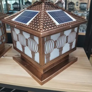 Solar Garden <b>Light</b> Bronze Wall Mount <b>Led</b> <b>Light</b> <b>Sensor</b> Water Resistant Outdoor Decorative Lamp - Product Image 5