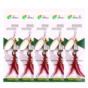 HENGJIA Señuelo de Pesca Artificial de Metal Tipo Cuchara, 70mm 9.5g, Realista, Spinnerbait para Pesca de Lubina, Lucio, Trucha, Perca, Zander, Crappie - Product Image 6