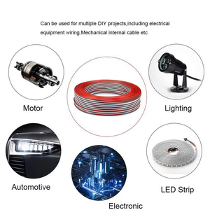 22AWG Câble électrique métallique à 3 conducteurs Borne JST Fil à 3 broches pour WS2811 WS2812B Pixels Strip Light 10m 20m 100m Longueur de câble - Product Image 6