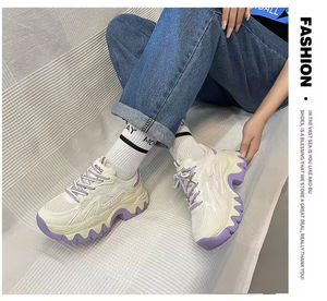 Chaussures plateforme rétro pour femme, respirantes, à lacets, antidérapantes, souples, à semelle épaisse, avec soutien de la voûte plantaire, tendance intemporelle - Product Image 5