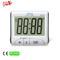 Timer Dapur Digital, Stopwatch Hitung Naik/Turun, 99Menit59Detik, Dapat Diubah 12H/24H, Konsumsi Daya Super Rendah untuk Memasak dan Memanggang