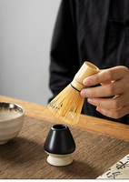 Ensemble de thé matcha écologique en céramique avec bec verseur, ensemble de 100 pièces, style professionnel, vente en gros