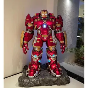 Estatua de resina de gran tamaño para decoración de tienda de casa, figura de personaje de película de acción, MK44, ironman