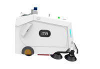 Nettoyeur de sols extérieur commercial intelligent à batterie pour eau froide, grand réservoir, longue autonomie, automatique et résistant aux intempéries