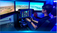 Plate-forme de simulation dynamique de simulateur de vol pour équipement VR aérospatial