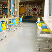 Leadcom L-M02 meilleure valeur chaise d'étudiant en classe salle de conférence chaises de collaboration mobiles universitaires