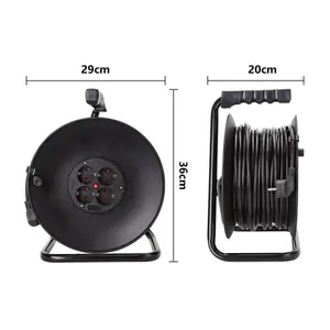 Bobina di cavo 4 fili, 3G, 1,5 mm, 50 m, colore nero - ideale per connessioni elettriche e lavori di installazione. - Product Image 2