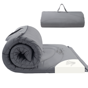 80 "x 39" bông 100% bông bộ nhớ bọt có thể gập lại tầng Lounger cắm trại gấp nệm trong hộp - Product Image 1