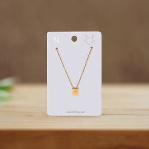 Collier avec pendentif lettre N de la marque N, plaqué or, acier inoxydable, bijoux classiques unisexes, cadeau - Product Image 2