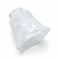 Abat-jour de remplacement en verre cloche, motif marbré givré, ouverture supérieure de 45 mm pour lustre, lampe de coiffeuse, applique murale, ventilateur de plafond