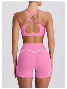 GLORIS 2026 Conjunto Deportivo <span class=keywords><strong>de</strong></span> Dos Piezas para Mujer, Ecológico, <span class=keywords><strong>de</strong></span> Nailon/Spandex, Ajustado, <span class=keywords><strong>de</strong></span> Cintura Alta, Levanta Glúteos, Leggings <span class=keywords><strong>de</strong></span> Yoga y Top Deportivo - Product Image 3