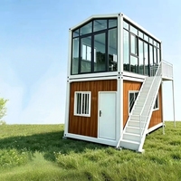 Conteneur de bureau mobile, dortoir pour personnel, villa, logement moderne préfabriqué modulaire et démontable