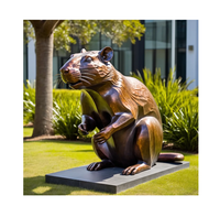 Statue d'écureuil artistique en bronze antique sur mesure, technique de moulage, vente chaude, directement de l'usine