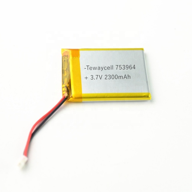 Factory Price 603687 753964 Ultra Thin Lipo Battery 3.7V 2300mah Li-polymer Battery