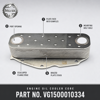Refroidisseur d'huile moteur pour camions Sinotruk HOWO WD615 WD10, référence VG1500010334, pièce de rechange en gros de Chine