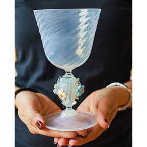 Verre de collection Milky Seagull Bennyudine, motif de fleurs colorées, élégant pour les verres et les flûtes - Product Image 2