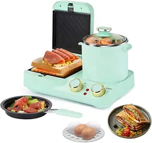 Frühstücks station Eier kocher automatische Brot Toaster Omelette Maker 3 in 1 Frühstücks macher